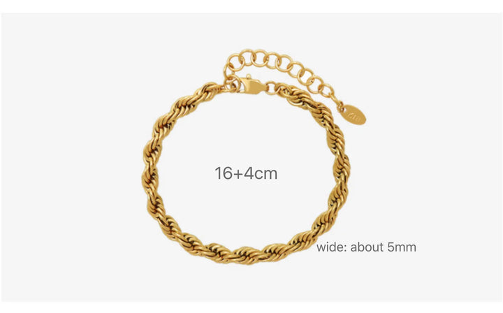 Roma Twisted Chain Bracelet