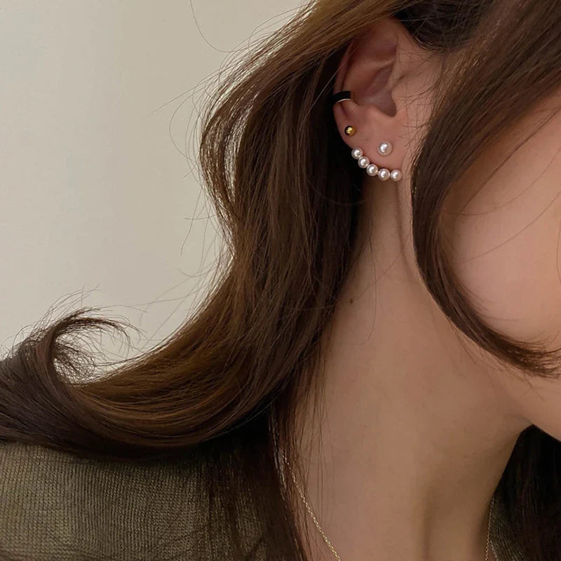 Talia Dainty Pearl Stud Earrings