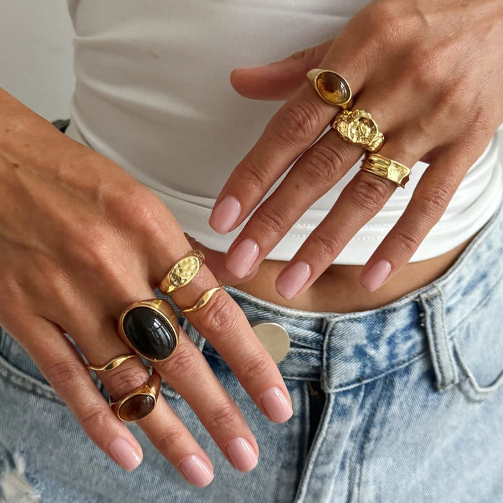 Calira Gemstone Ring Set