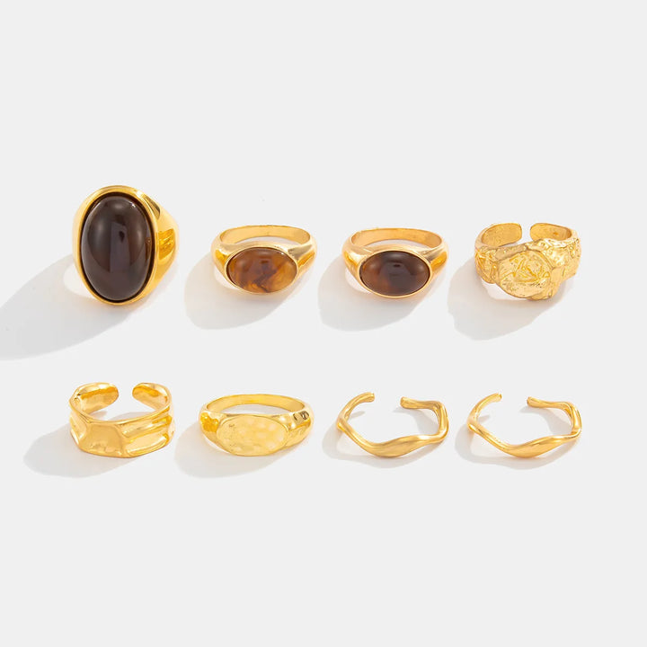 Calira Gemstone Ring Set
