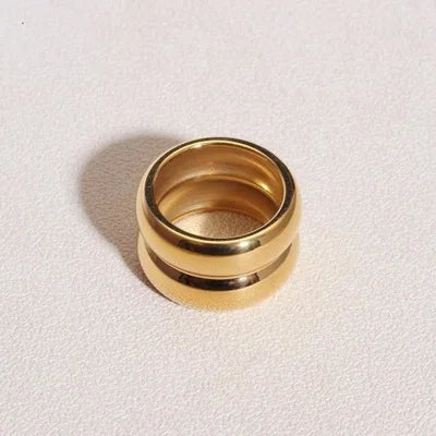 Mata Double Band Statement Ring