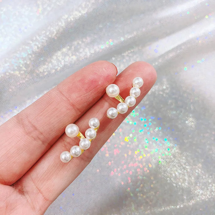 Talia Dainty Pearl Stud Earrings