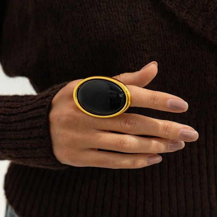 Zerra Oval Resin Statement Ring