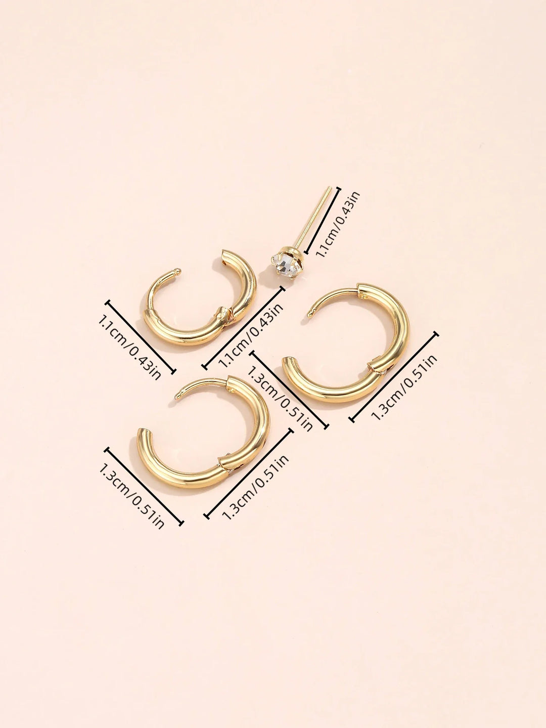 Anish Classic Mini Hoop Earring Set