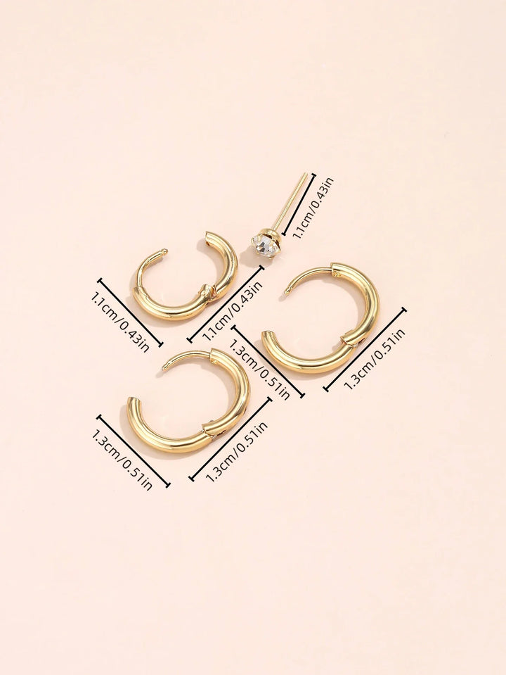 Anish Classic Mini Hoop Earring Set
