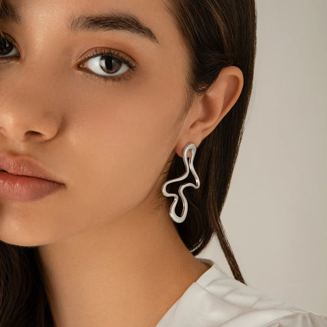 Brock Abstract Line Statement Earrings
