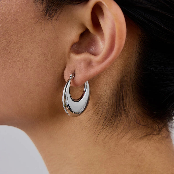 Orlina Drop Hoop Earrings
