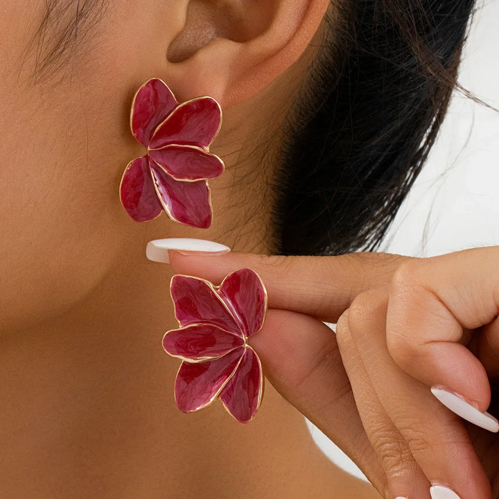 Vera Flower Statement Earrings