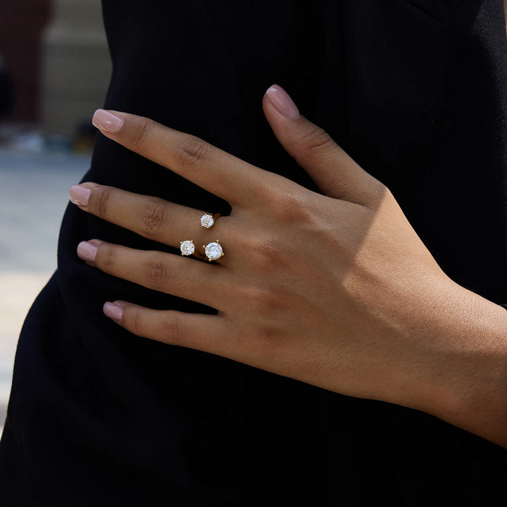 Averi Triple Zircon Open Ring