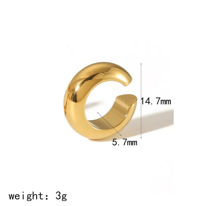 Mira Chunky Hoop Earrings