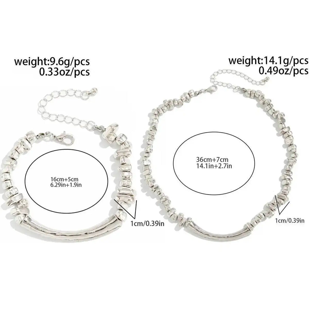 Holt Modern Choker and Bracelet Set