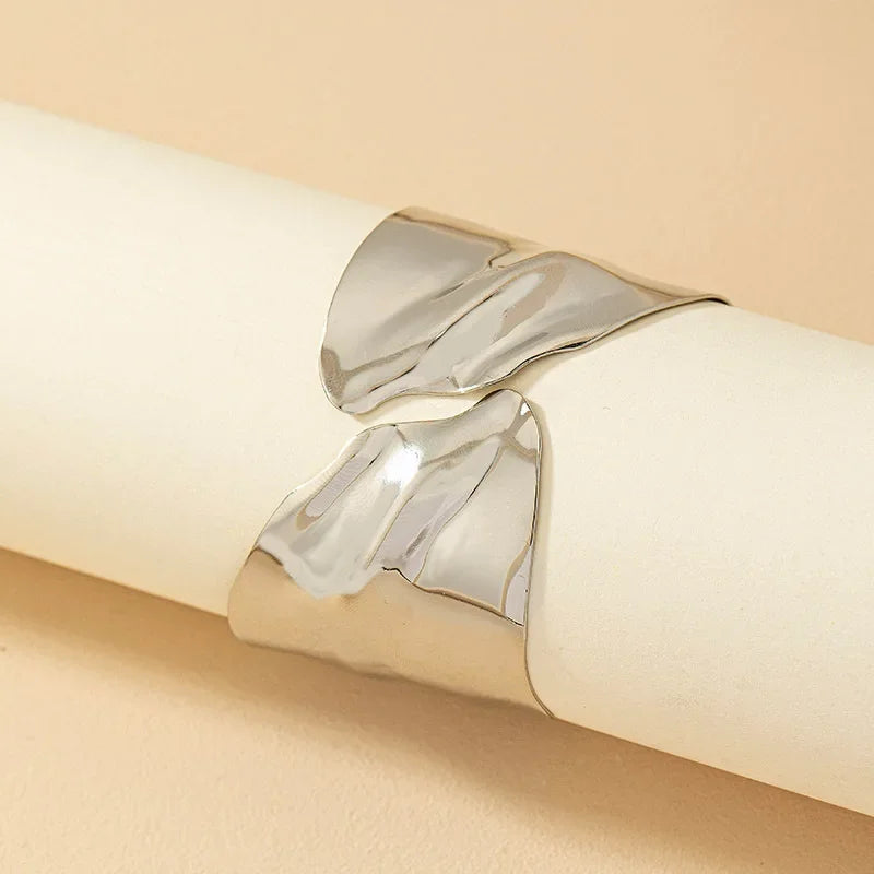 Ayah Sculpted Statement Cuff Bracelet