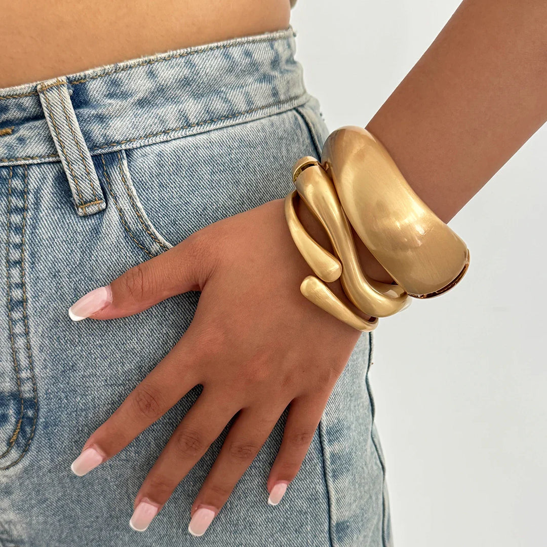 Ciara Sculpted Statement Bracelet