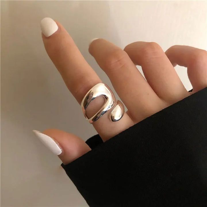 Trey Double Band Statement Ring