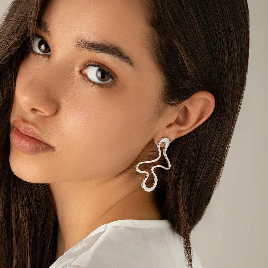 Brock Abstract Line Statement Earrings