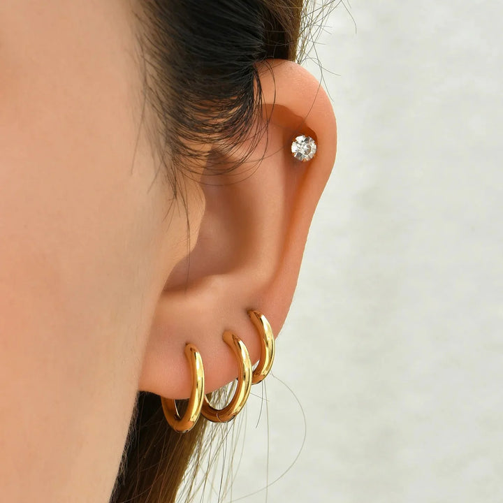 Anish Classic Mini Hoop Earring Set