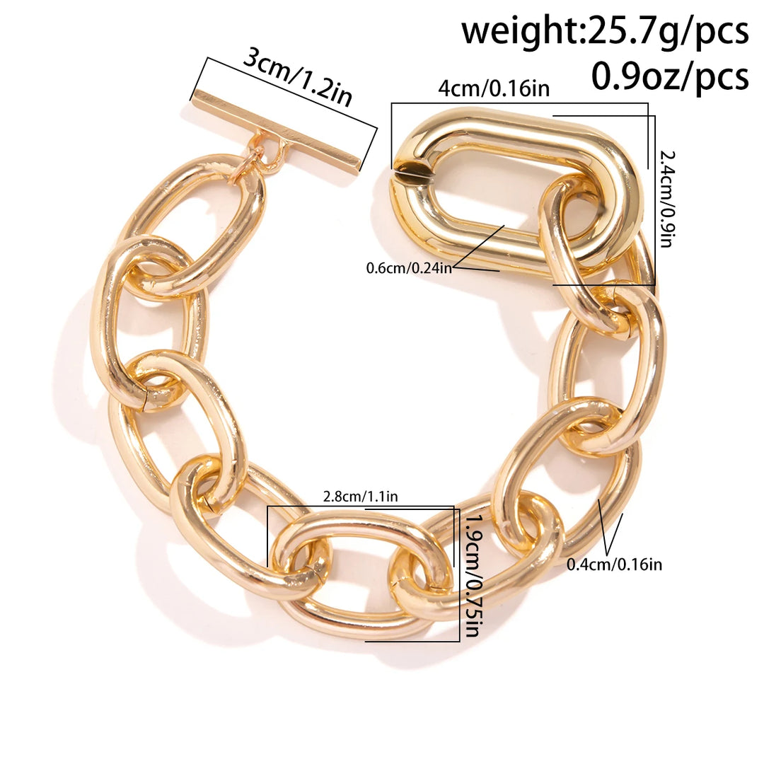 Arden Chunky Toggle Chain Necklace Set