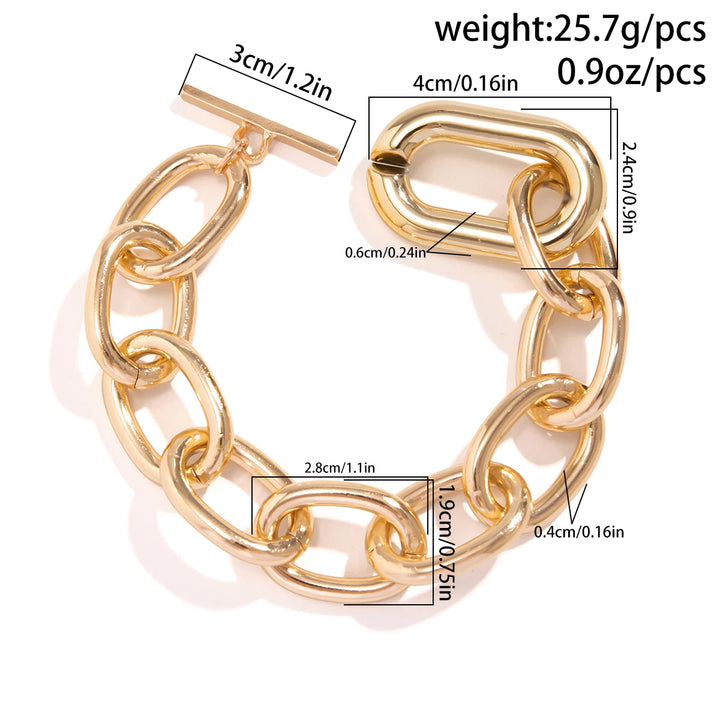 Arden Chunky Toggle Chain Necklace Set