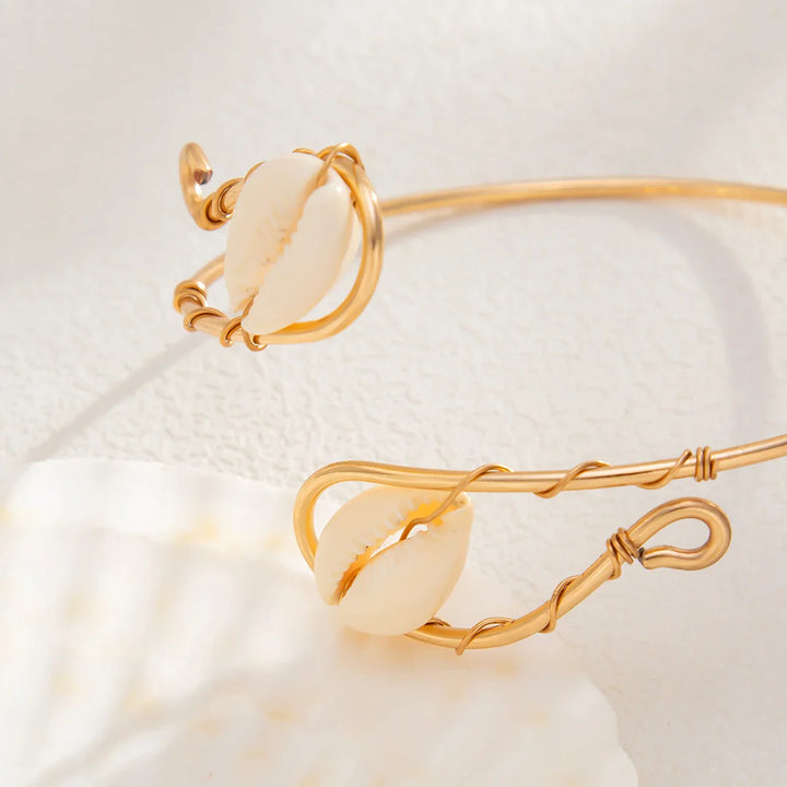 Fry Seashell Arm Cuff Bracelet