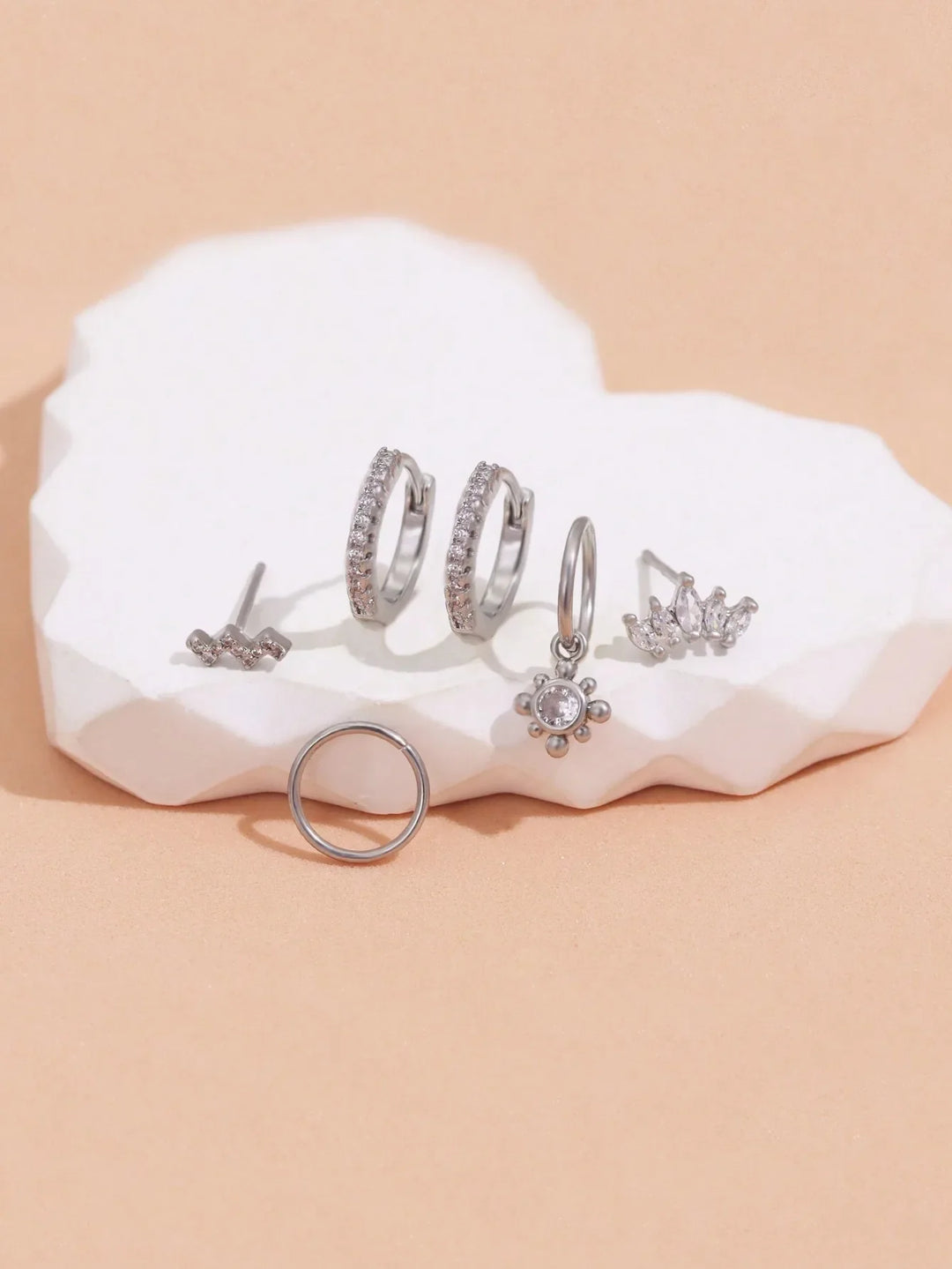 Pablo Mixed Charm Hoop Earring Set