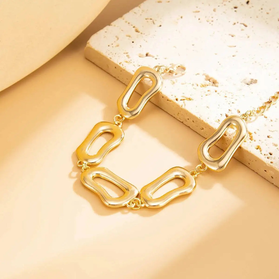 Dillan Geometric Choker and Bracelet Set