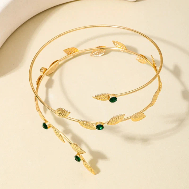Inaya Leaf Vine Arm Cuff Bracelet