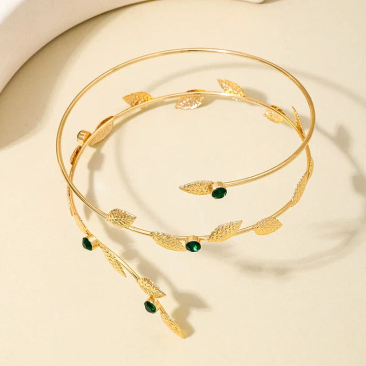 Inaya Leaf Vine Arm Cuff Bracelet