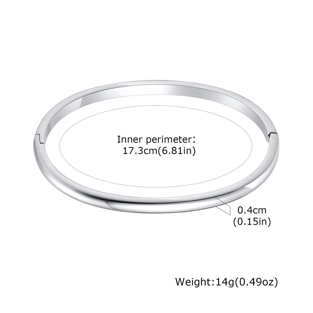 Vina Open Round Bangle Bracelet