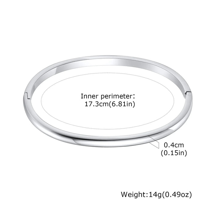 Vina Open Round Bangle Bracelet