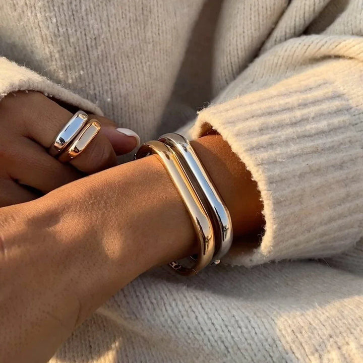 Braden Minimal Open Cuff Bracelet