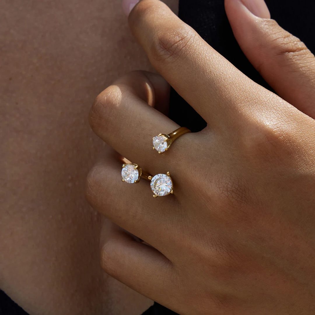 Averi Triple Zircon Open Ring