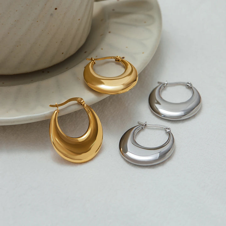 Orlina Drop Hoop Earrings
