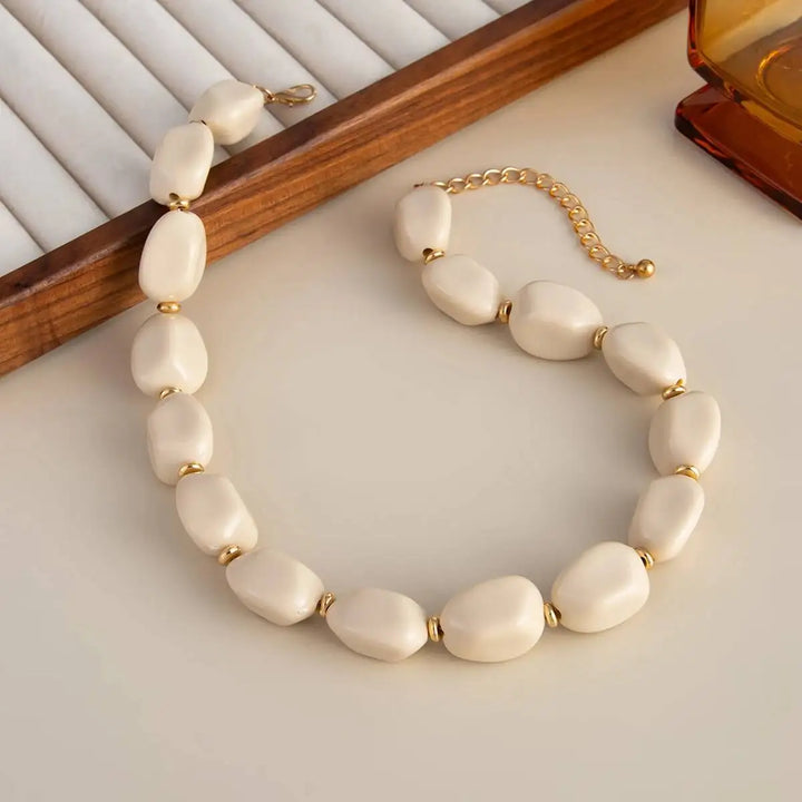 Aurelia Bead Boho Choker Necklace