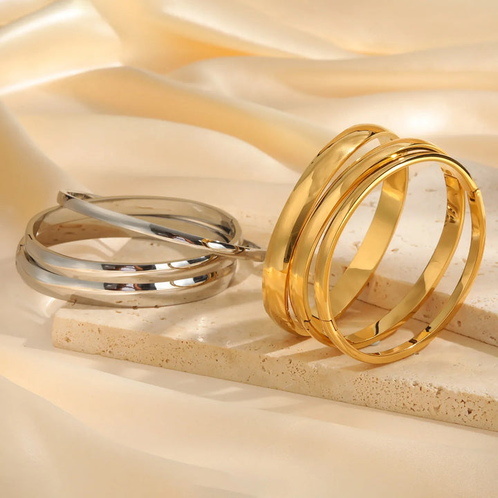 Vina Open Round Bangle Bracelet
