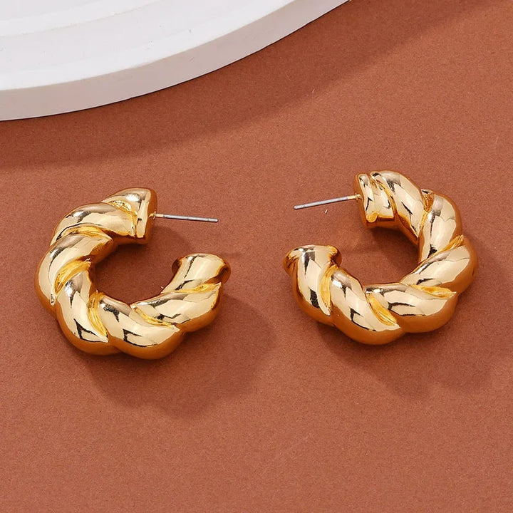 Liora Twisted Hoop Earrings
