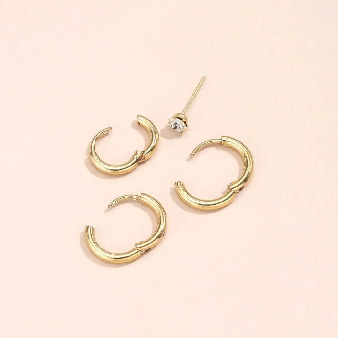 Anish Classic Mini Hoop Earring Set