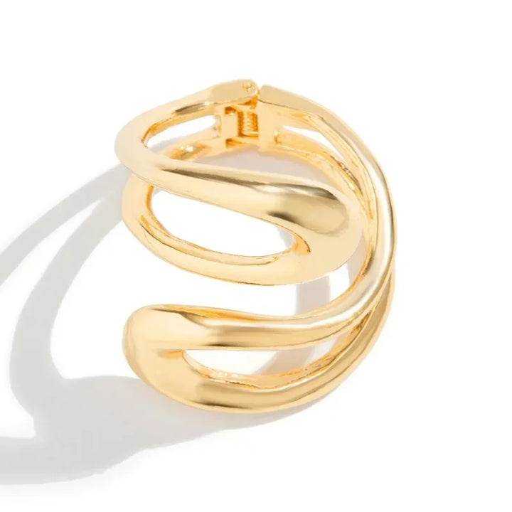 Mila Sculpted Open Cuff Bracelet