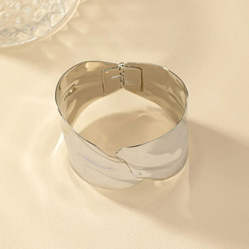 Ayah Sculpted Statement Cuff Bracelet