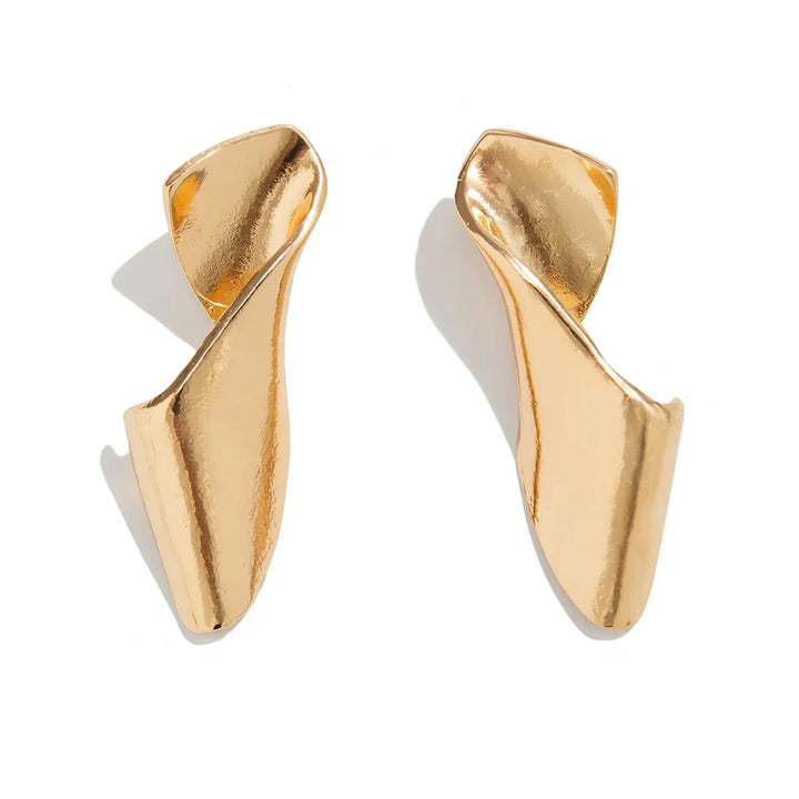 Rina Geometric Twisted Stud Earrings