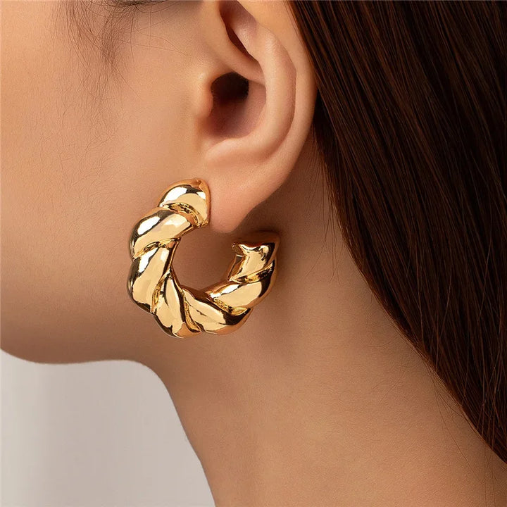 Liora Twisted Hoop Earrings