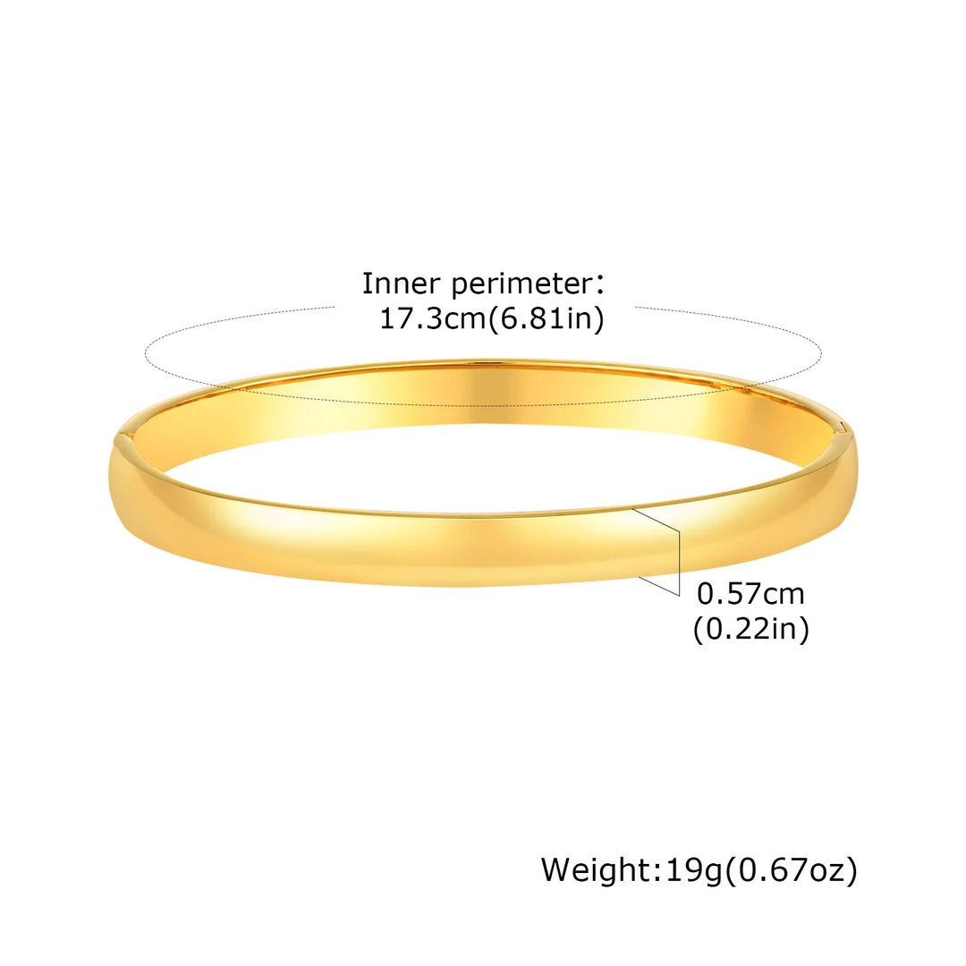 Vina Open Round Bangle Bracelet