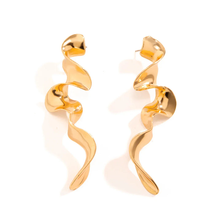 Giles Sculpted Drop Statement Earrings