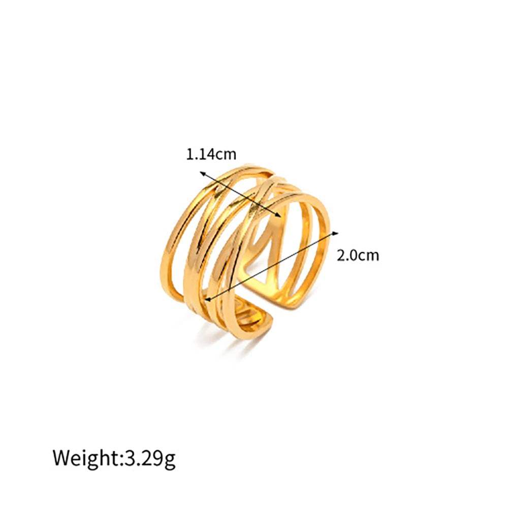 Lunari Flow Ring Set
