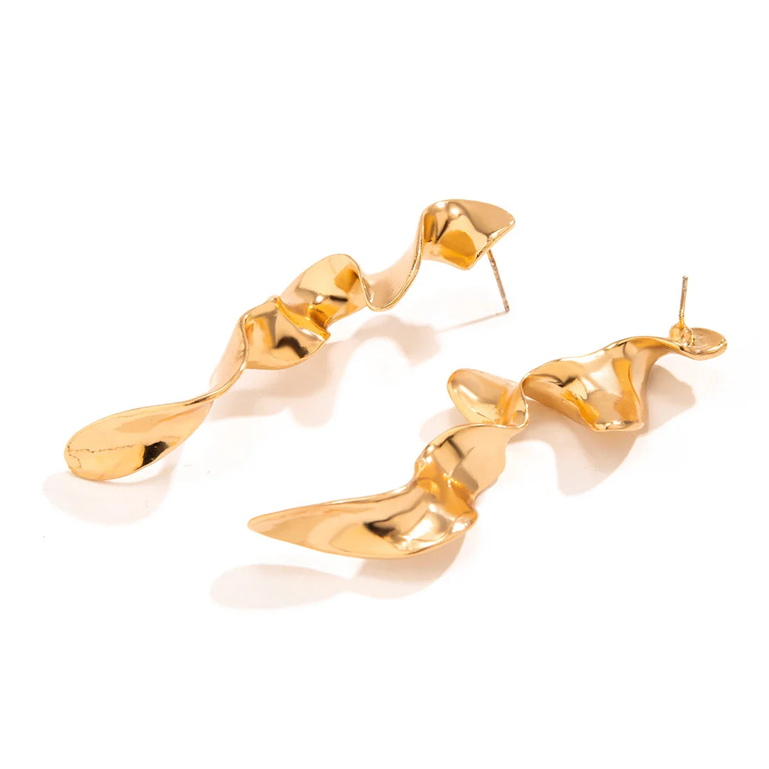 Giles Sculpted Drop Statement Earrings