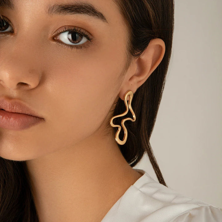 Brock Abstract Line Statement Earrings