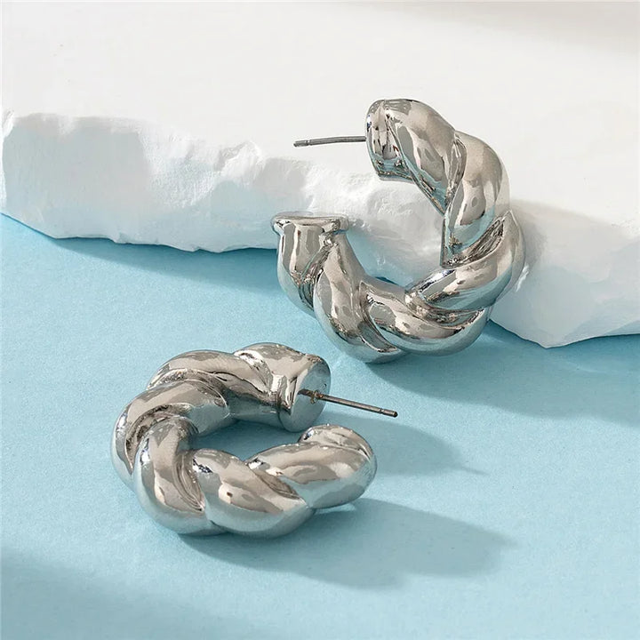 Liora Twisted Hoop Earrings