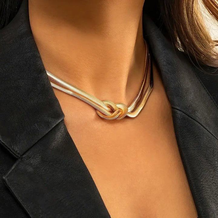 Enya Knot Chain Necklace