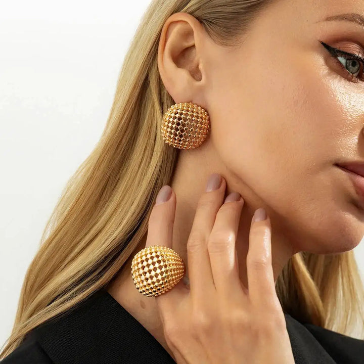 Aliza Geometric Statement Jewelry Set