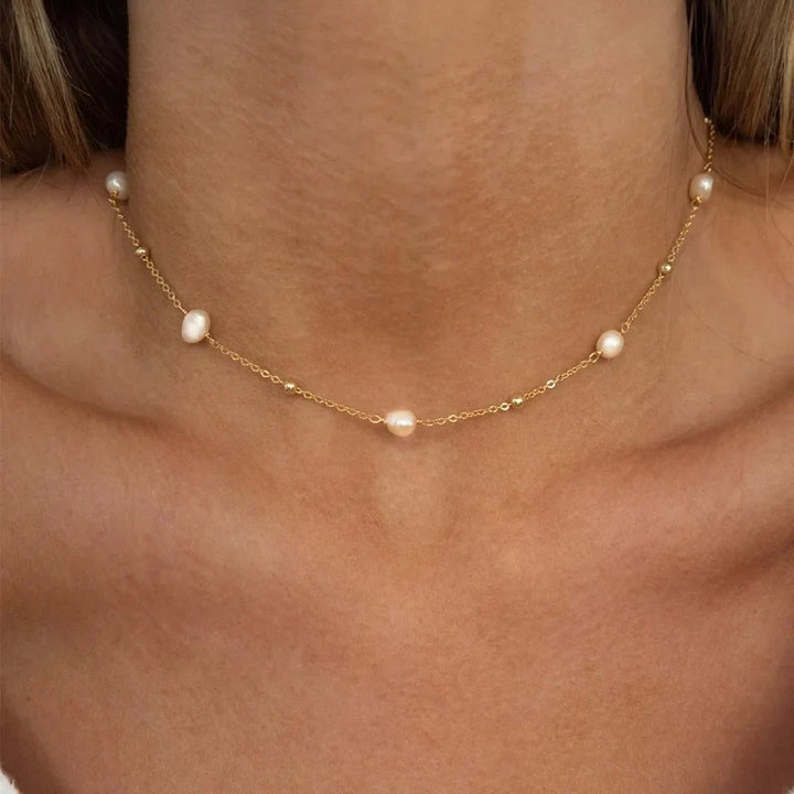 Rangel Floral Pearl Layered Necklace