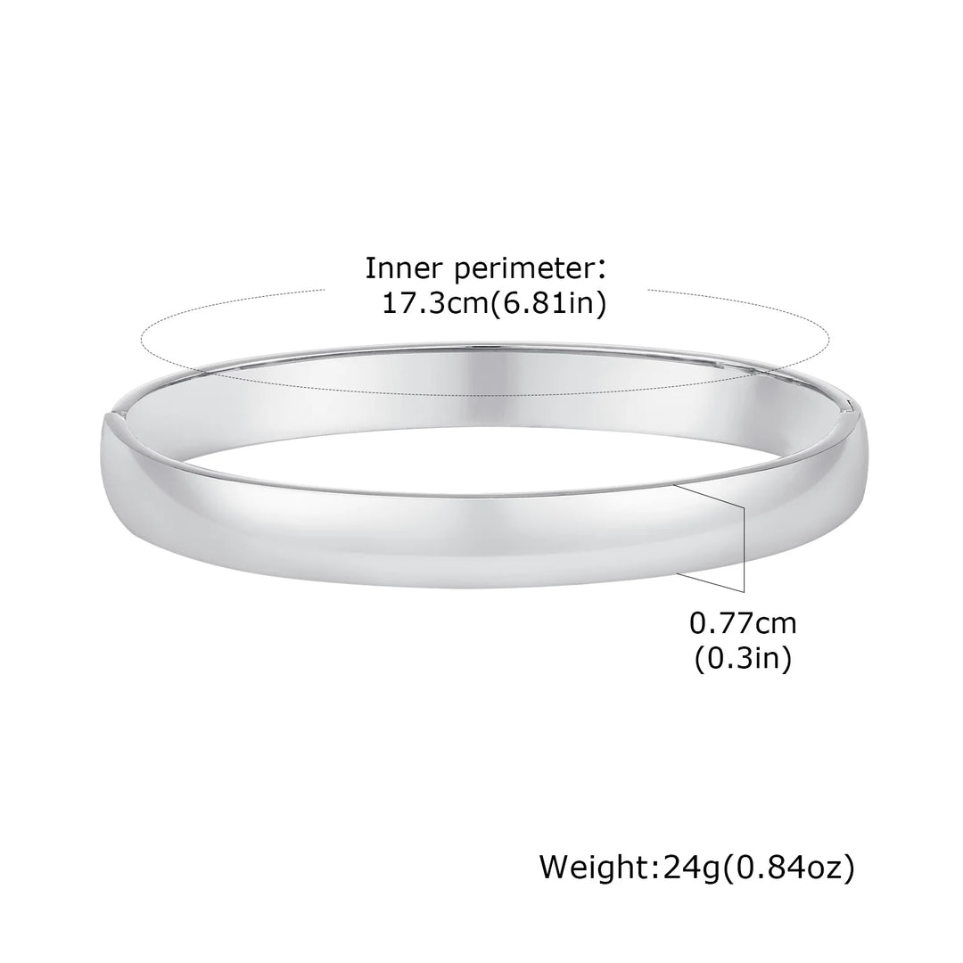 Vina Open Round Bangle Bracelet